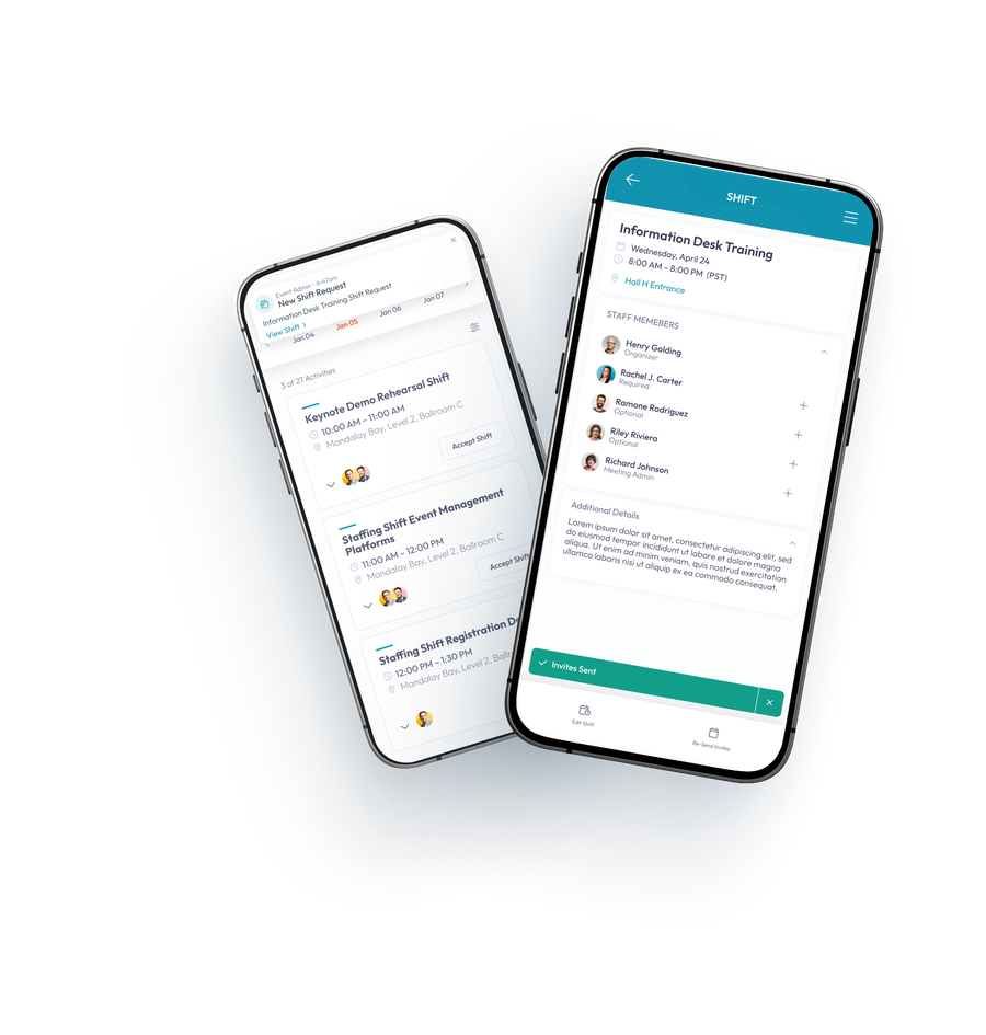 Mobile staff coordination